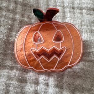 Orange Pumpkin Brooch
